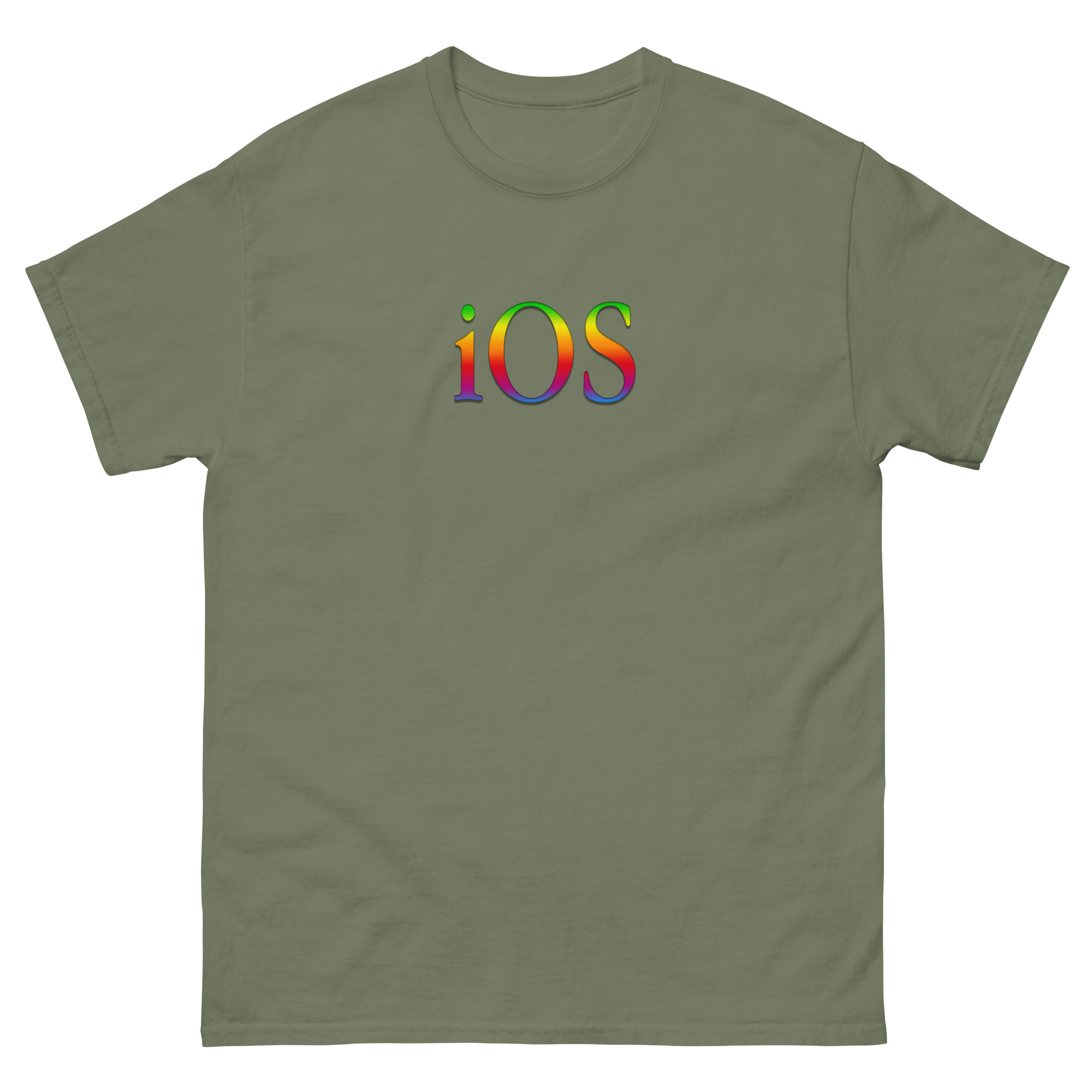 ios six colors t shirt ios six colors t shirt